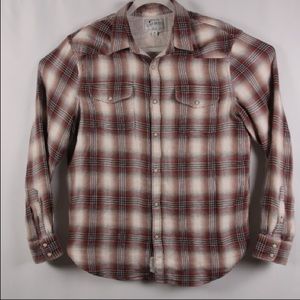 Lucky Brand Button Down Plaid Long Sleeve